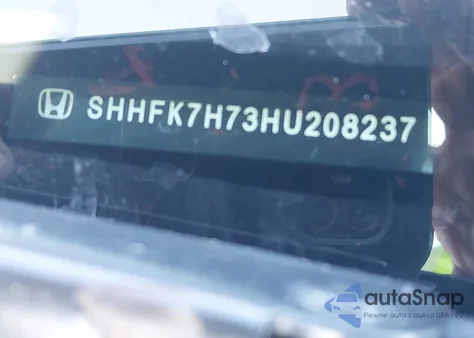 2017 Honda Civic Ex-L из США, поврежденный, VIN SHHFK7H73HU208237